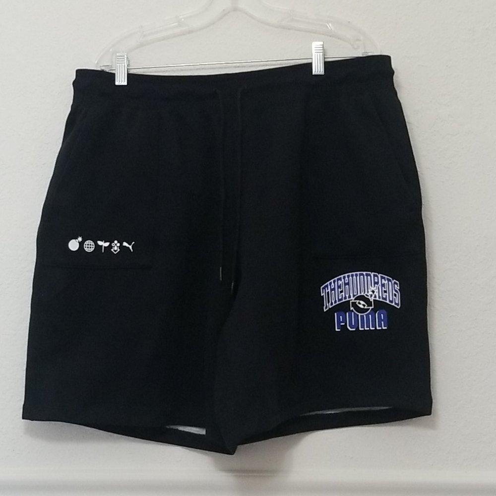 NWT Puma x The Hundreds Black and Grey Reversible Shorts